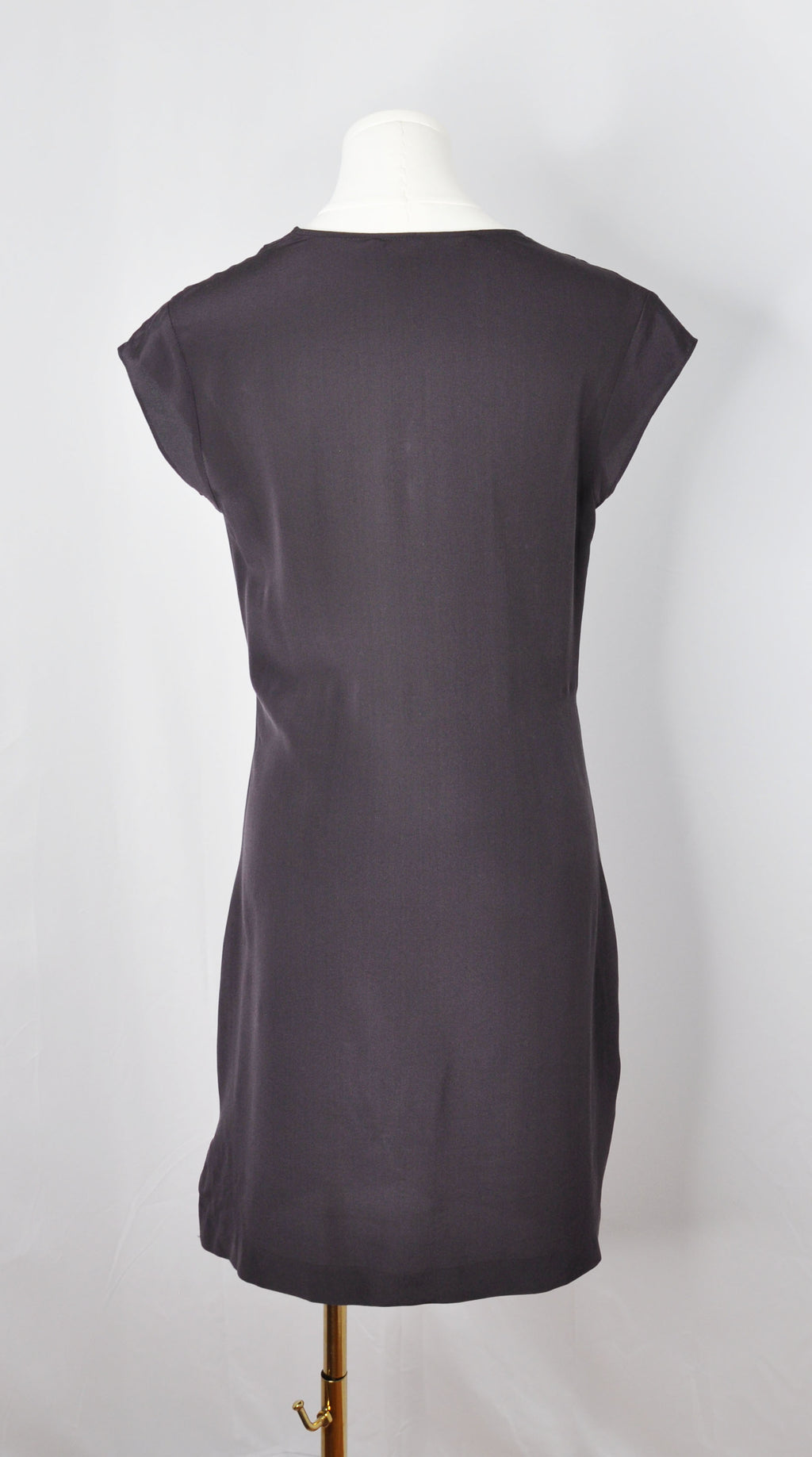 Vintage AllSaints 2010s Burgundy Silk Dress