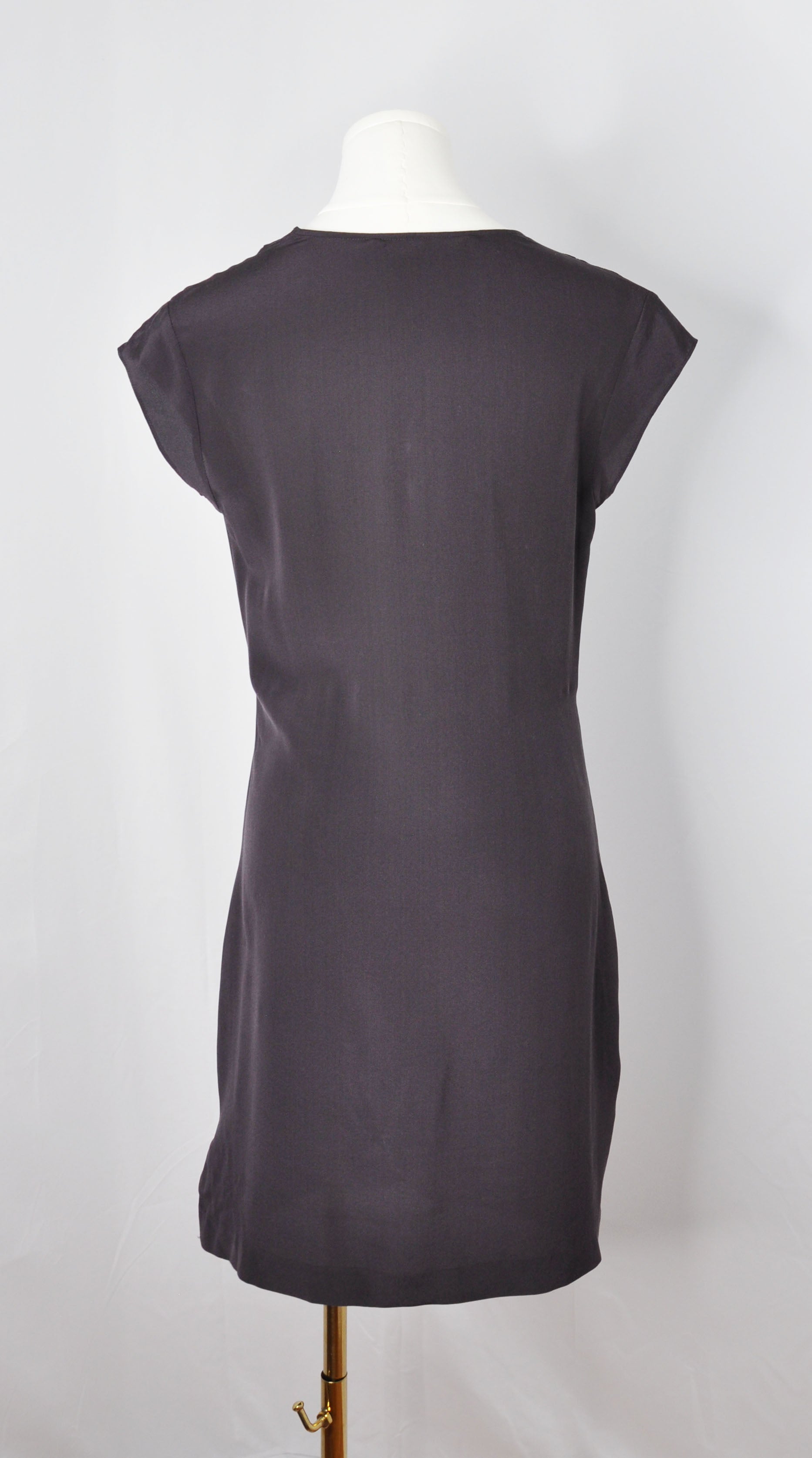 Vintage AllSaints 2010s Burgundy Silk Dress