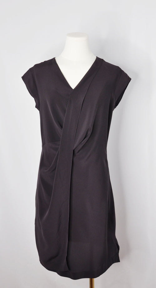 Vintage AllSaints 2010s Burgundy Silk Dress