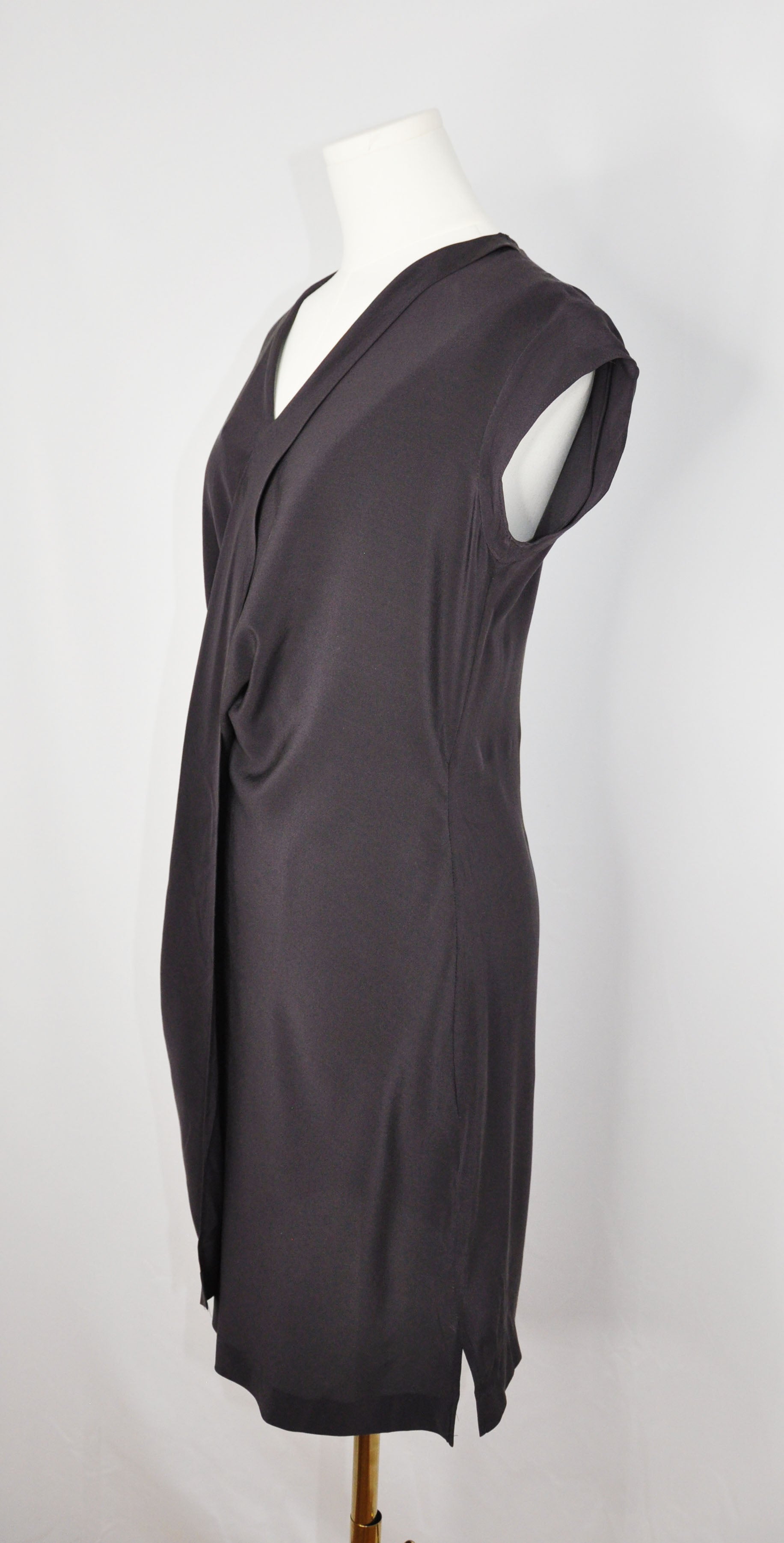 Vintage AllSaints 2010s Burgundy Silk Dress