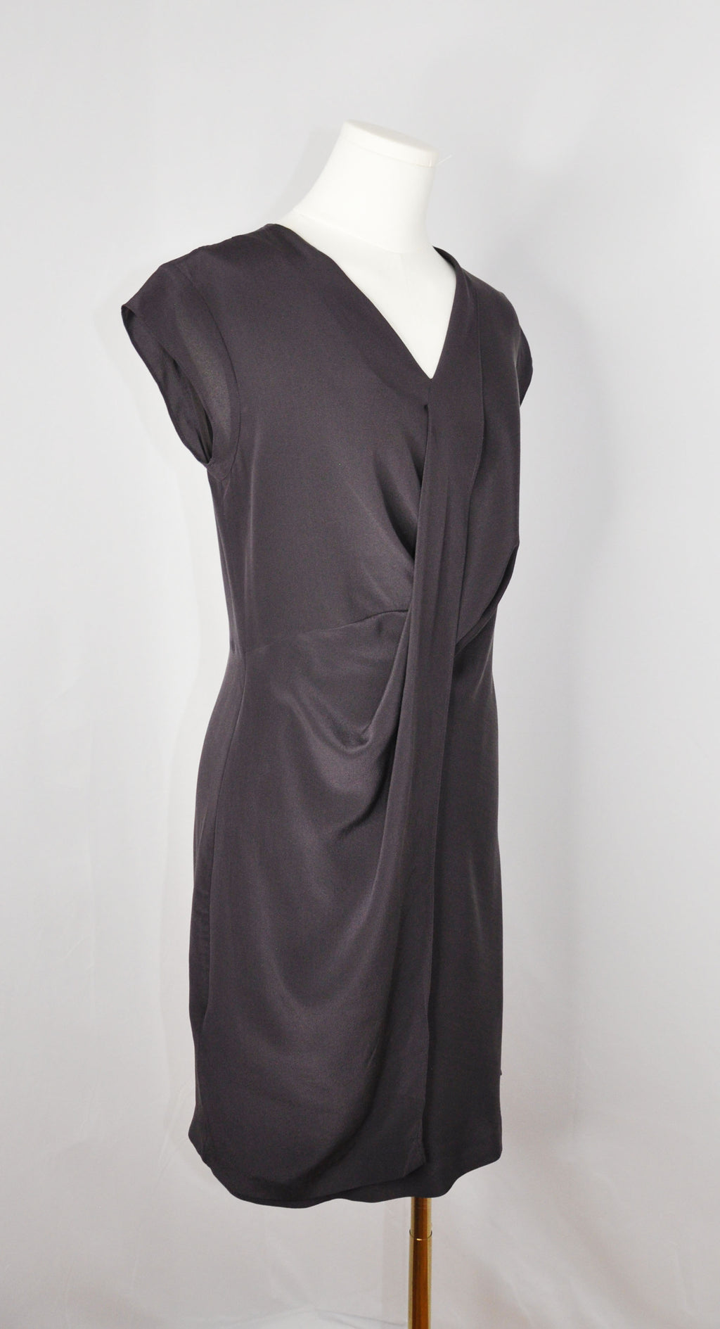 Vintage AllSaints 2010s Burgundy Silk Dress
