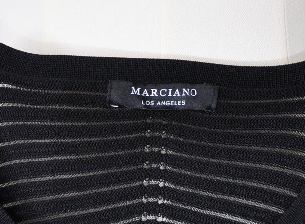 Vintage Marciano 2010s Knit A-line Black Dress in Excellent Condition - Size 1 stretchable