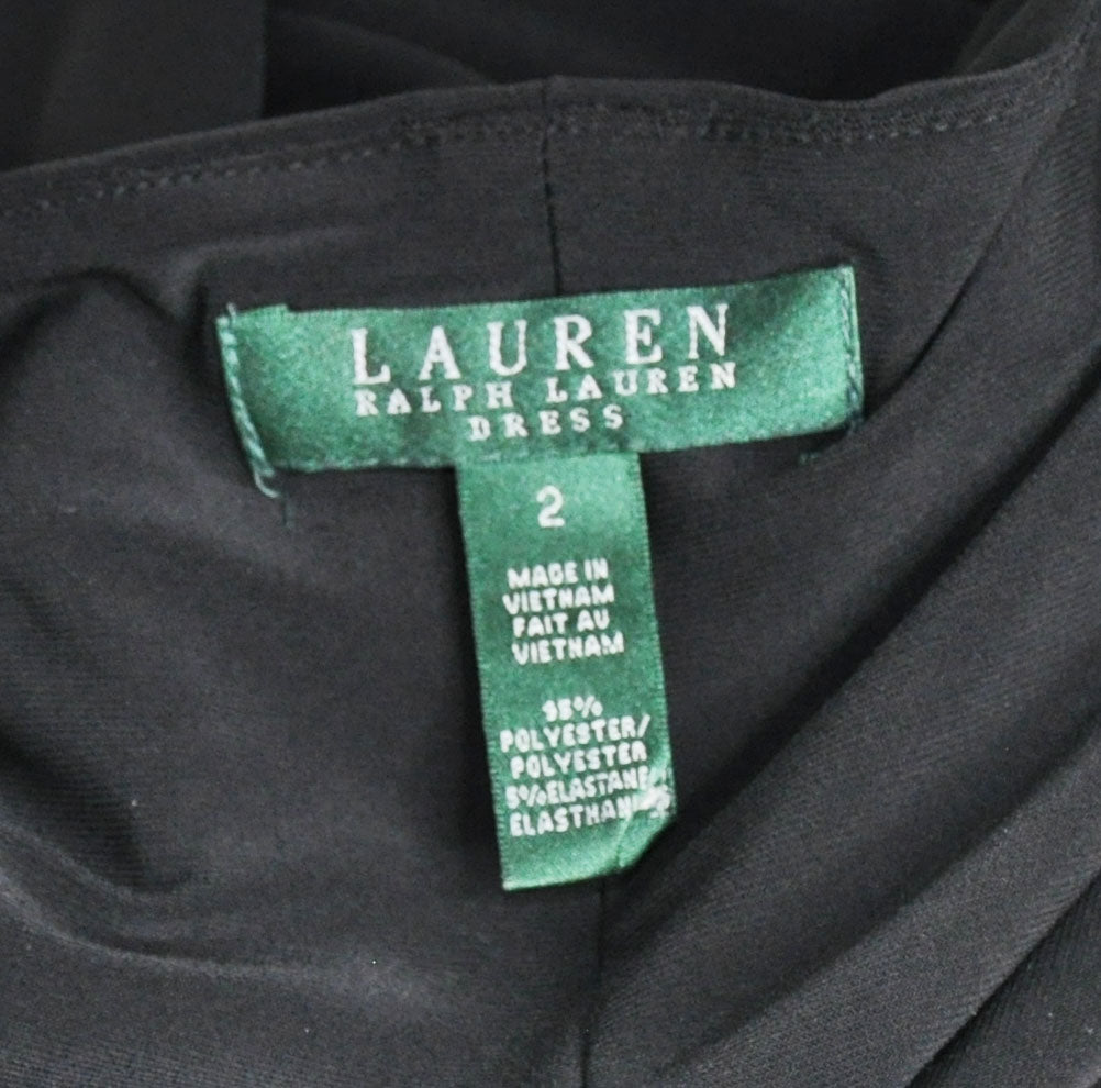 Ralph Lauren Vintage 2010s Black Sheath Dress, Excellent condition - Size 2