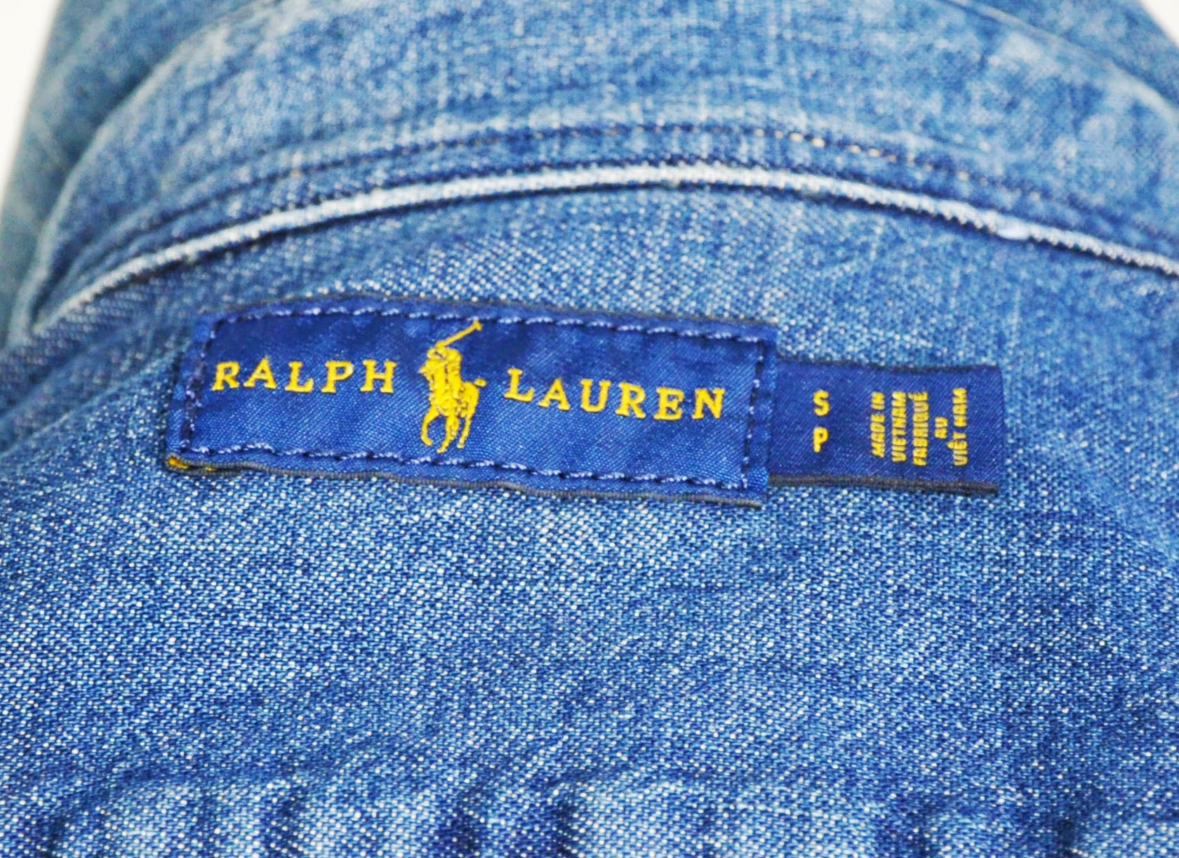 Vintage Ralph Lauren 2021 Blue Denim Button-up Dress, Excellent Condition - Size S/P