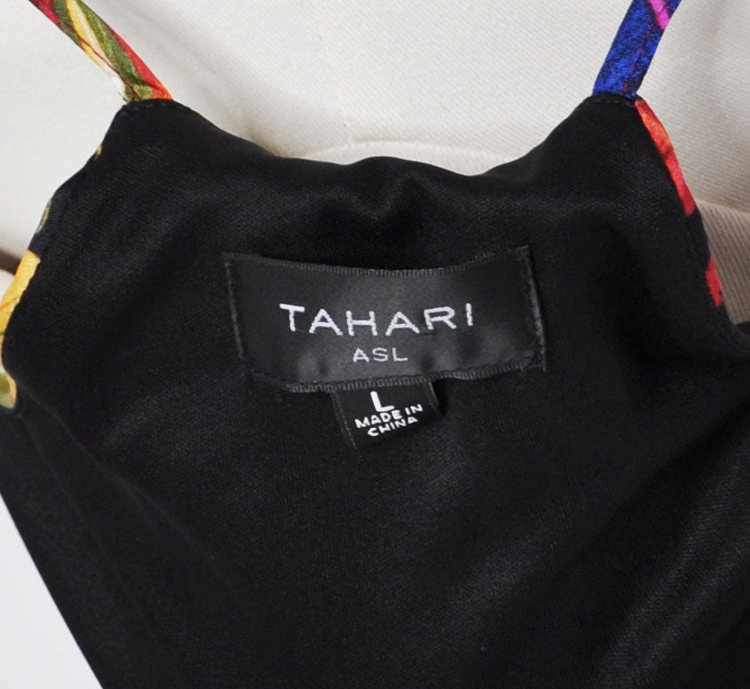 Pre-owned Tahari 2025 Colorful Long Summer Dress in Like-new condition - Size L