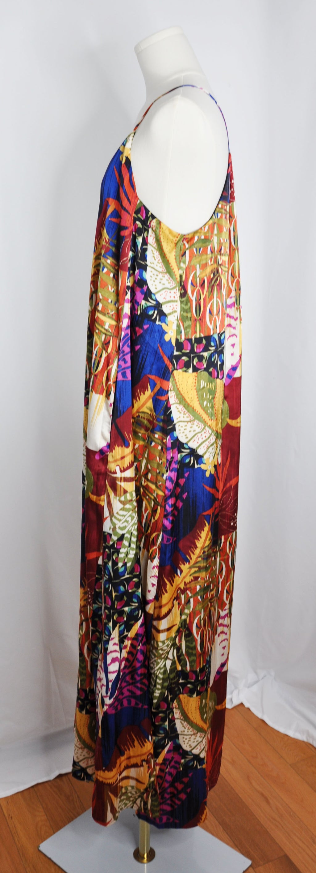 Pre-owned Tahari 2025 Colorful Long Summer Dress in Like-new condition - Size L