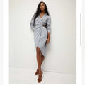 Vintage 2023 Jacinda Cotton blend Shirtdress  with blue stripes, excellent condition - size 4