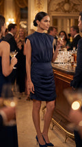 Vintage Veronica Beard 2020s Navy Blue Cocktail Dress