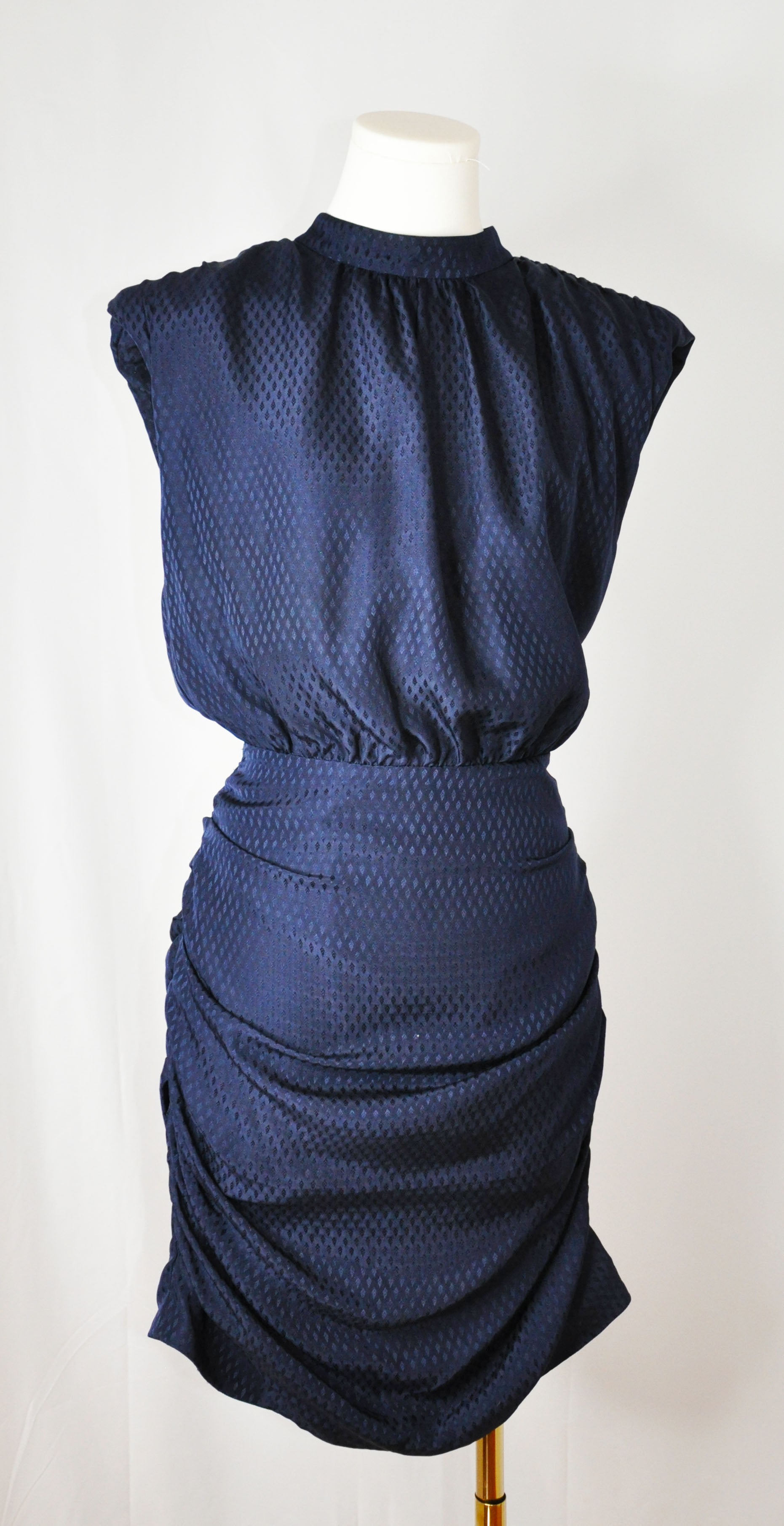 Vintage Veronica Beard 2020s Navy Blue Cocktail Dress