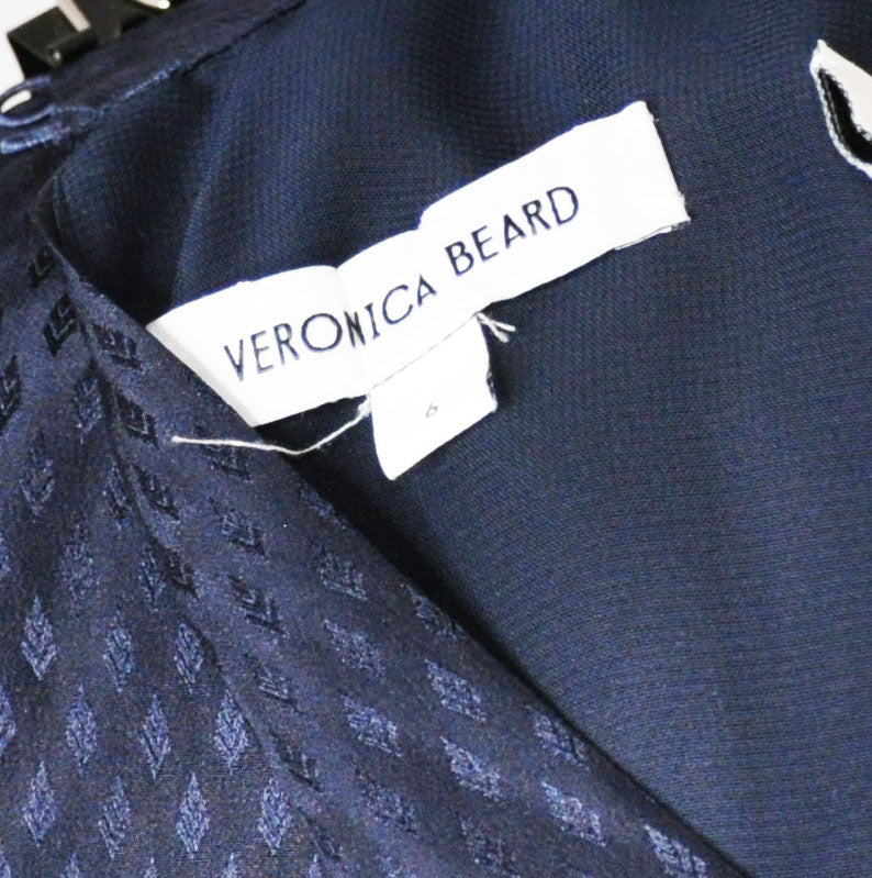 Vintage Veronica Beard 2020s Navy Blue Cocktail Dress